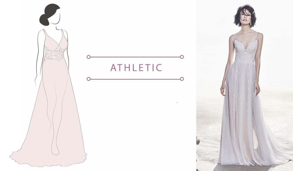 wedding dresses for athletic body type
