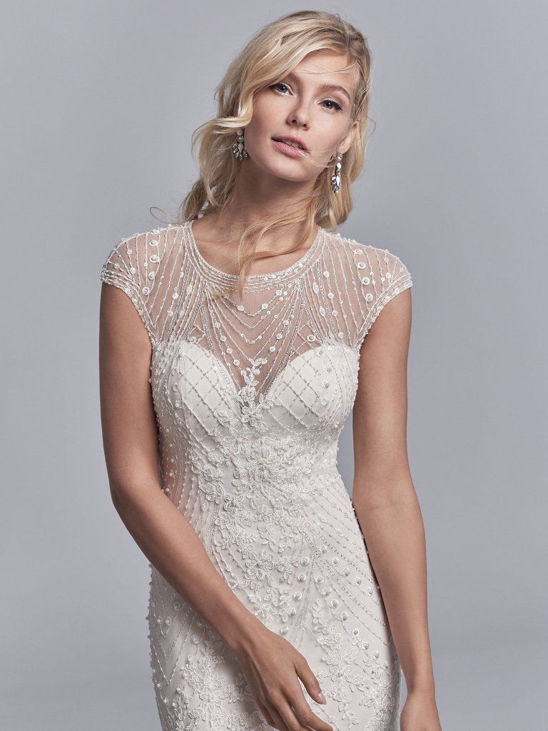 chinese dress ladies Geometric Patterned Stretch Lace Wedding Dresses -