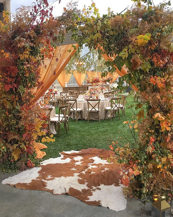 Sneak Peek Of Fabulous Fall Wedding Reception Tent Image